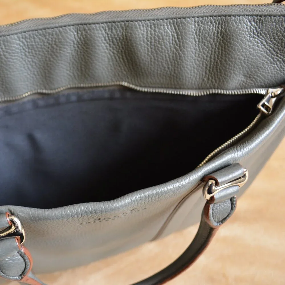 BALLY SWITZERLAND Grey Leather brieface, Messenger / Laptop bag, like new